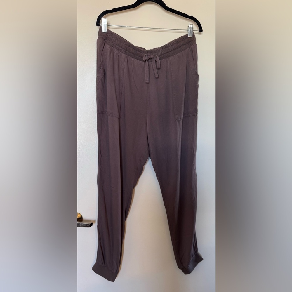 Splendid Joggers with Side Pockets in Brown Size Large